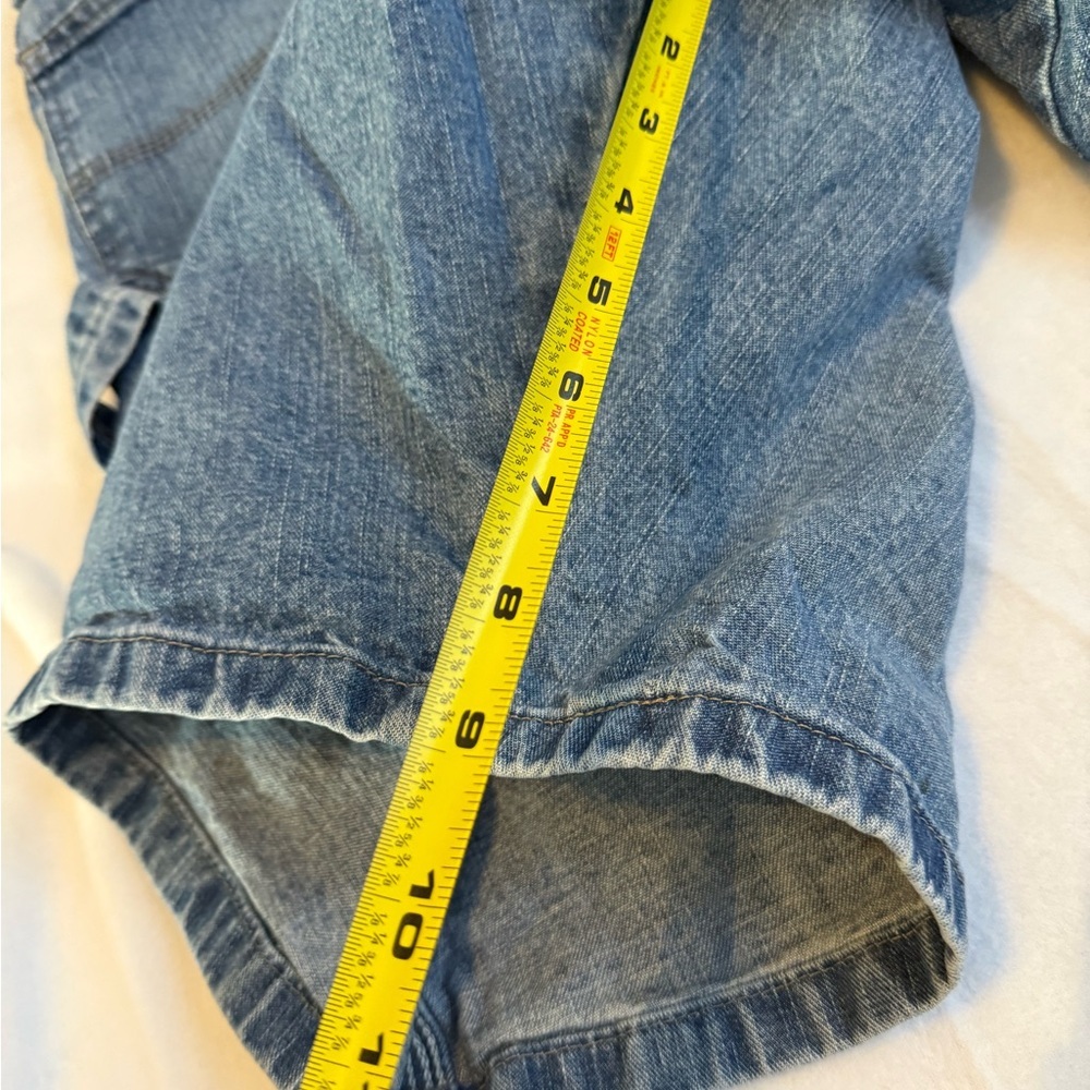 Wrangler Carpenter Denim Shorts Blue Size 40 Cotton - Picture 4 of 5